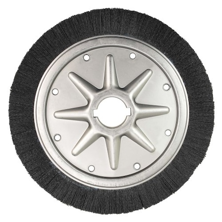 Weiler Burr-Rx 14" Density Crimped Filament Wheel Brush, .055/80CG Fill, 2" 86137